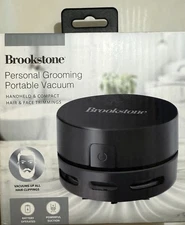 Brookstone Personal Grooming Portable Vacuum Handheld &Compact Hair & Face Trim