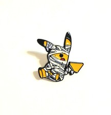 Pok mon Pikachu 1" Enamel Lapel Pin Mummy Halloween Spooky Collectible NEW