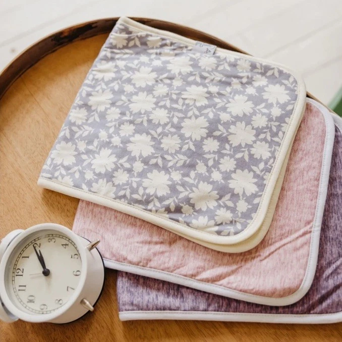 Copper Pearl Baby Burp Cloth Oversized 21''x10'' Premium Set Of Three - Image 2 of 4