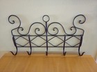 Metal Wall Coat Rack Southwestern Look Shiny Brown Finish 5 Hook Hangers