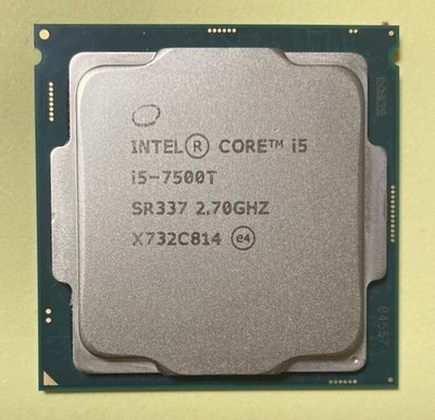 TestedIntel CPU Core i5 7500T (Low-power model!)