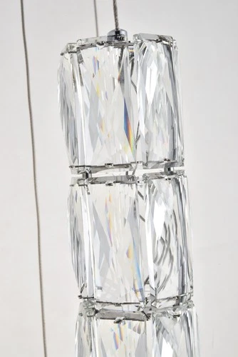 Elegant Lighting 3500D24 Polaris 12 Light 24"W LED Crystal Multi - Chrome - Picture 12 of 12