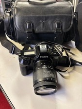 Canon EOS 650 35mm SLR Film Camera - Classic Autofocus  Sigma 28-200 lens bag