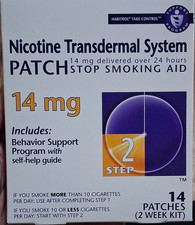 Habitrol Nicotine Transdermal System Patch Step 2 14mg Exp 2027/03 4/ 35.00