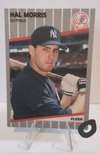 1989 FLEER HAL MORRIS RC Rookie #260 NEW YORK YANKEES MLB Baseball Card. rookie card picture