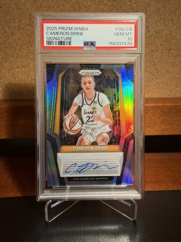 2025 Panini Prizm WNBA Cameron Brink Silver Prizm Auto PSA 10 GEM MINT Sparks SP