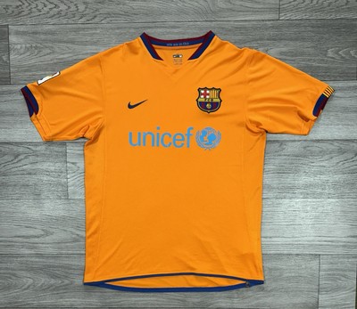 BARCELONA 2006 2007 AWAY FOOTBALL SHIRT SOCCER JERSEY NIKE SIZE M