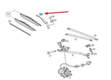 Mercedes-Benz SLK R170 Vordere linke Wischer Arm LHD A1708200544 NEUE EURLECHUNG