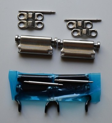 Lot of 2 Watch Adapters for Leatherman TREAD 24mm band Stainless Steel and Black