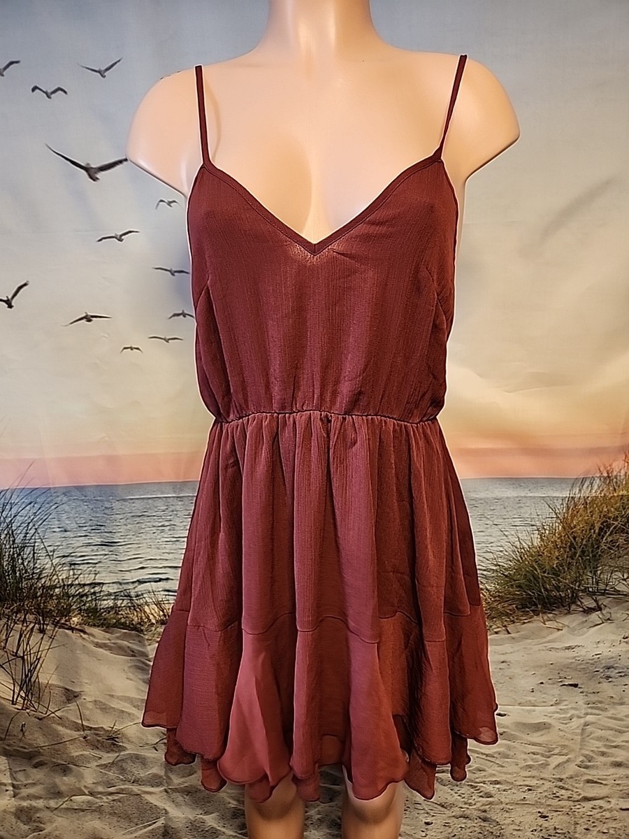 semi sheer chiffon ruffle dress with outer cape Cotton & linen semi-sheer ruffle trim long dress - Apricot main image 0