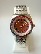 Zodiac Sea Dragon ZO2231 Salmon/Pink Dial Swiss Made Quartz Watch w/ Bracelet