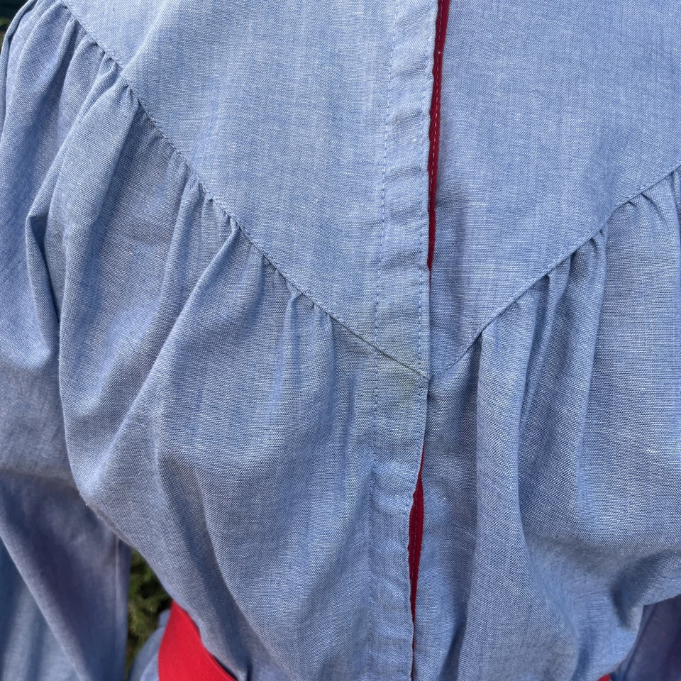 Artículos de vestir vintage años 80 secretaria de California geek estilo occidental con cinturón Foto 2 de 4