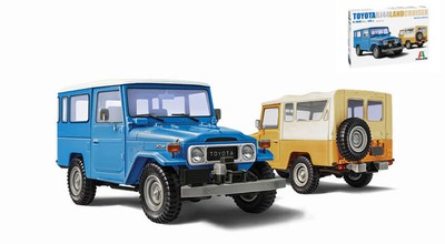 ITALERI 1/24 KIT TOYOTA LAND CRUISER BJ 44 SOFT/HARD TOP STATISCHES MODELL