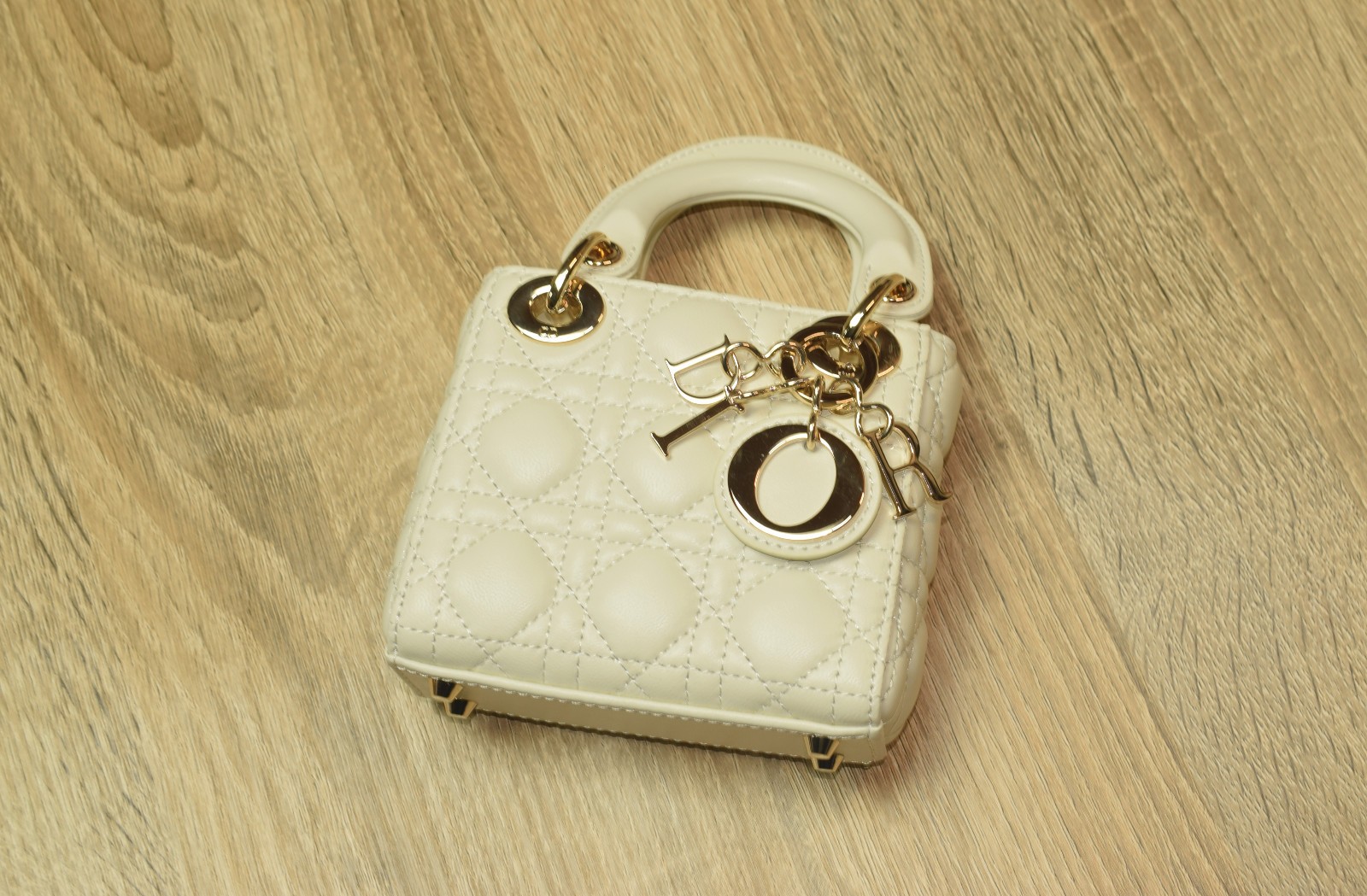 Christian Dior Mini Micro Lady Dior Bag Cannage Quilt Lambskin