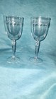 Fostoria Holly Water Wine Goblets 7 7/8" Tall Lot of 2 Clear Crystal Glass — photo 2