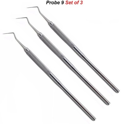 Dental Endodontische Untersuchung Explorer Sonde Fig 9 Zahnreinigung Plaqueentferner