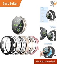 6-Pack Protective Case for Google Pixel Watch 3 45mm Shockproof Cover with Sc...