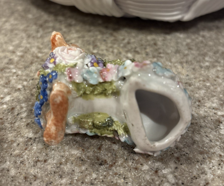 ELFINWARE Moss Ware Dachshund figurine 2