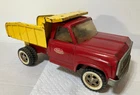 Tonka Toys Dump Truck 1960's Pressed Steel Red, Yellow 13190 vintage