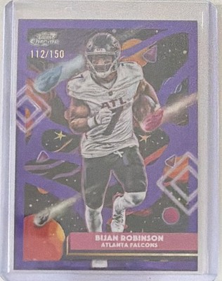 Topps Cosmic Chrome – 2025 Bijan Robinson – Falcons – /150 Purple Nebula