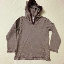 Tea Collection Kids Size 5 Striped Hoodie Long Sleeve Cotton Shirt Play