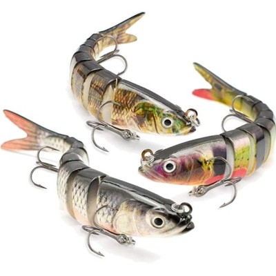 Kunstköder Set Wobbler Angelköder Barsch Hecht Zander 3 Stück multi Gelenk