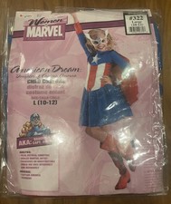 Marvel AMERICAN DREAM -DAUGHTER OF CAPTAIN AMERICA Halloween Costume L 10-12 HTF