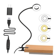 Desk Lamp, LED Reading Light with Clamp, 3 Color Modes  10 Brightness
