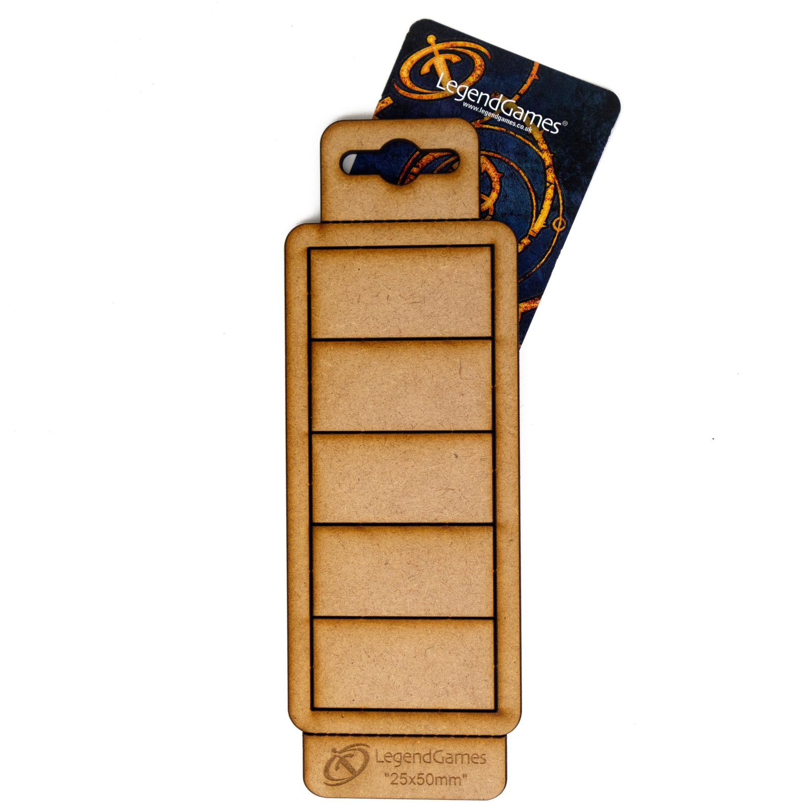 Wargaming Bases -  MDF Movement Tray 25x50mm Rectangular x5 - Warhammer TTRPG