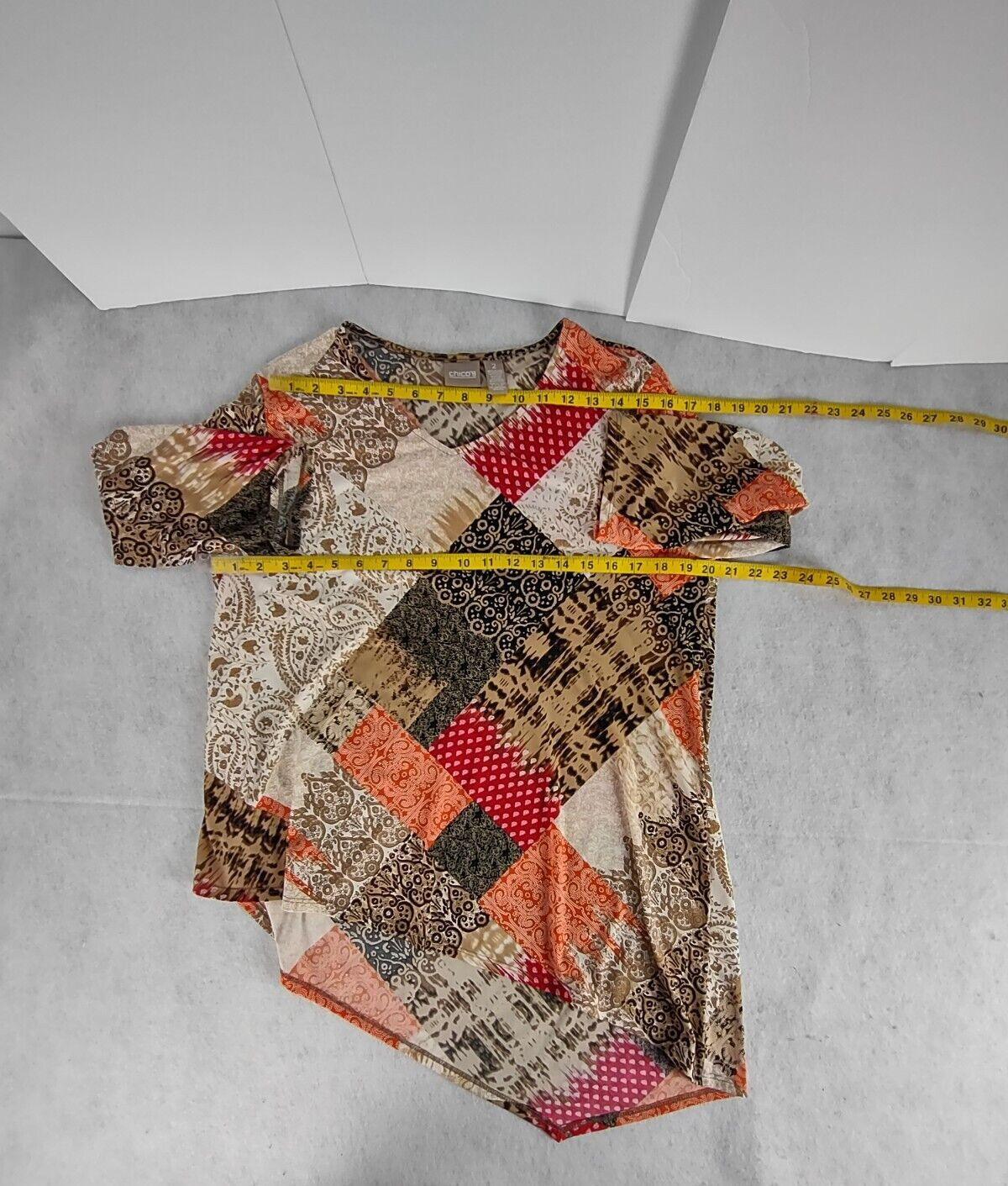 Chico's Women's Bohemian Patchwork, Asymmetrical … - image 7