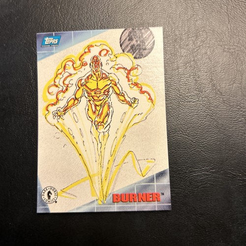Jb10a Dark Horse Comics 1994 Topps #93 Burner Wolf Gang Sketch By Chris Warner