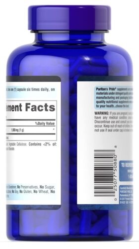 Nitric Oxide Booster Supplement - L-Arginine, L-Citrulline - Puritan's Pride 100 - Picture 3 of 24