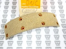 AMF Harley Davidson NOS NEW 41847-61 Brake Lining w/ Rivets C H SS SX Sprint