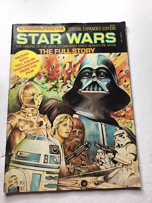 Vintage Screen Superstar Star Wars Full Story Magazine Photographs 1977 #8 