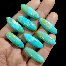  WHOLESALE BLUE MOHAVE TURQUOISE CABOCHON LONG OVAL SHAPE LOOSE GEMSTONE
