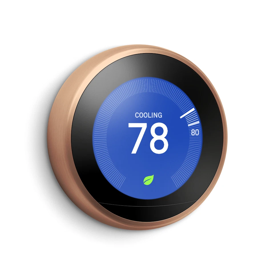 COPPER Pack: Nest Learning Thermostat 3rd gen + 3x Room Sensor + Power Connector - Image 2 of 4