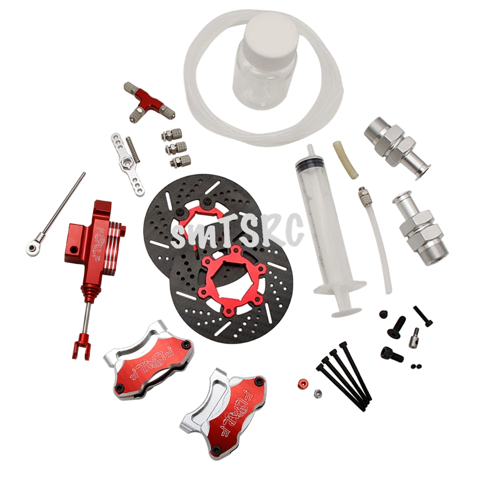 Metal FLMLF Front Wheel Hydraulic Brake For 1/5 RC Car Baja 5B 5T 5SC RC CAR - Image 3 of 4