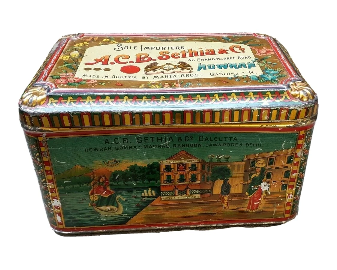VINTAGE TIN BOX MADE IN AUSTRIA BY MAHLA BROS. eBay
