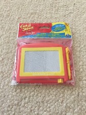 Etch A Sketch Doodle Red Yellow