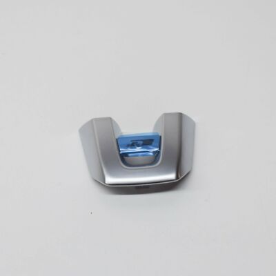 VW Golf Passat Chrome Black R-Line Steering Wheel Emblem 1K8419685BPOP