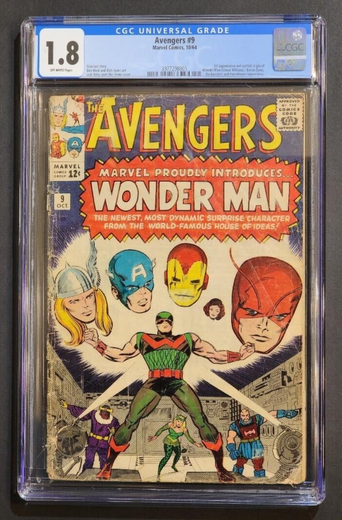 Avengers #9 10/64 Marvel Comics CGC 1.8 1st App Wonder Man | eBay