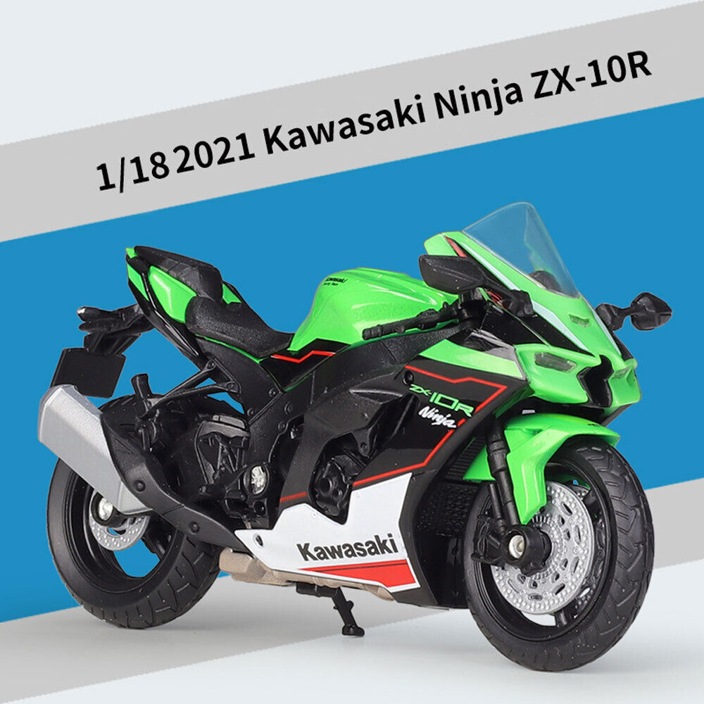 1:18 Kawasaki Ninja ZX-10R Motorcycle Model Diecast Toy Car 1:18 Kawasaki Ninja ZX-10R Motorcycle Model Diecast Toy Car