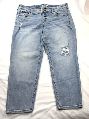 Stitch's Jeans U.S.A. Womens distressed Jeans size 18 Cotton/Spandex Comfortable