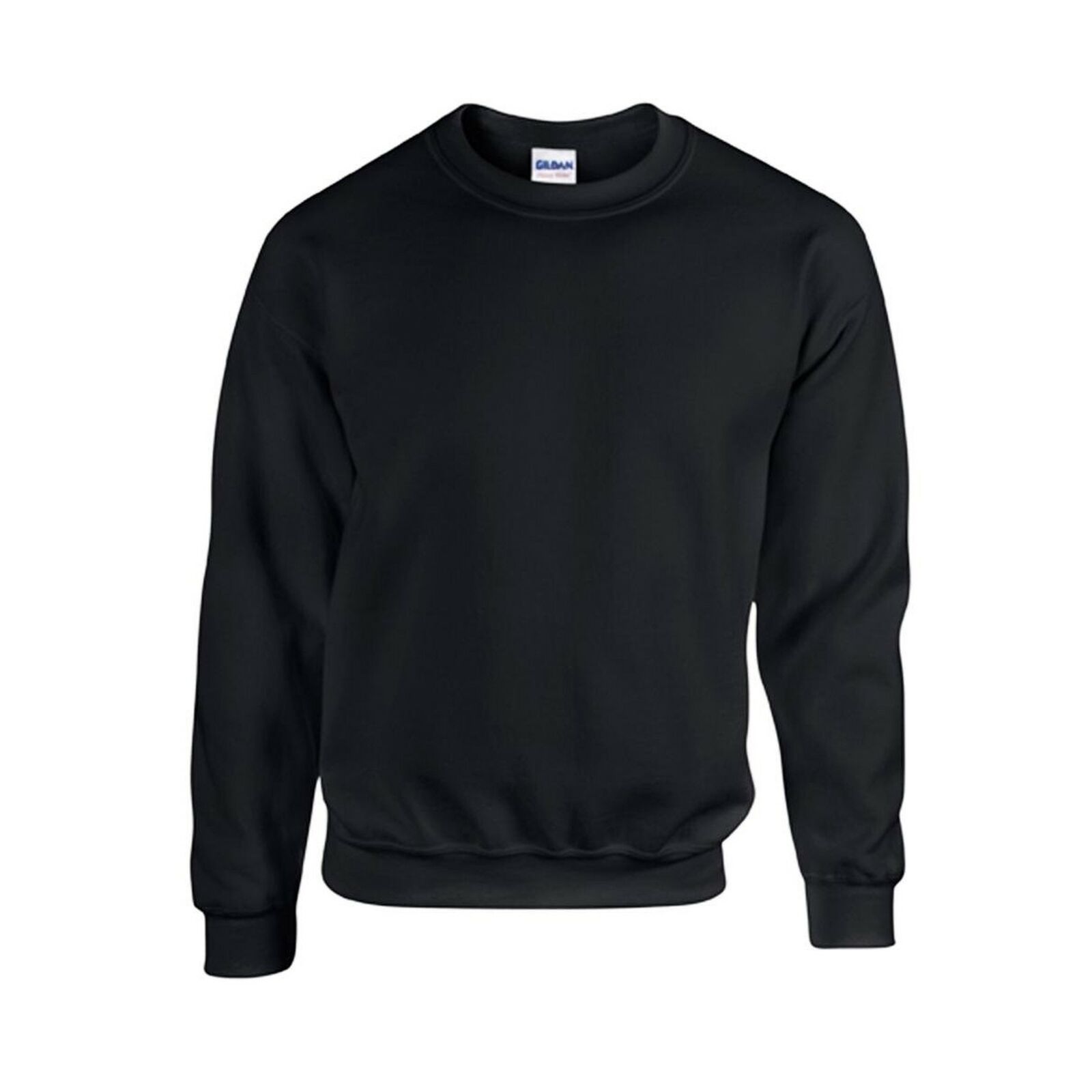 Gildan Men's Size 2xl Black Heavy Blend Crew Neck Sweatshirt 18000 for sale  online
