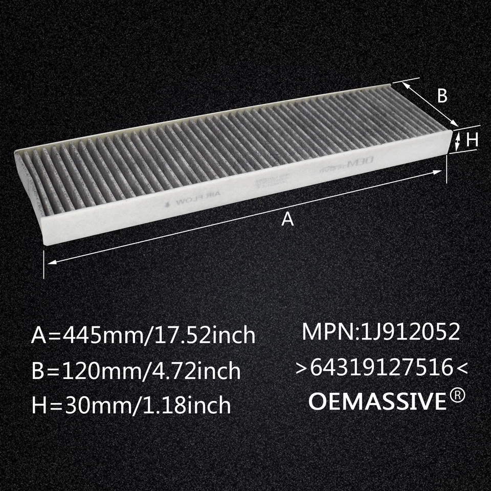 Filtro de aire de cabina de carbón activado para MINI Cooper Countryman Paceman 64319127516 Foto 4 de 4