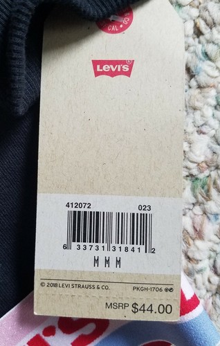 Levi's NEW w/Tags Youth Girls Black Contrast Cropped Hoodie Youth Size M - Picture 6 of 12