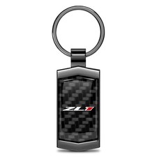 Chevrolet Camaro ZL1 Real Carbon Fiber Black Case Key Chain