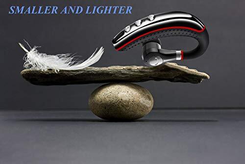 Bluetooth Headset V5.0, Kabellose Bluetooth Hörmuschel mit Noise Cancelling Mikrofon Rot - Bild 5 von 7