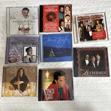 Christmas 🎄CD LOT Of 8 CD’s novello  Nashville, Perry Como, James Taylor, more