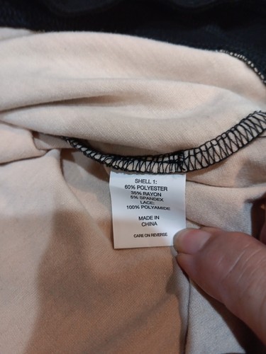 Body de una pieza de encaje negro para damas de Nueva York y C nuevo con etiquetas precio de venta sugerido por el fabricante $54.95 talla XL - Imagen 16 de 17